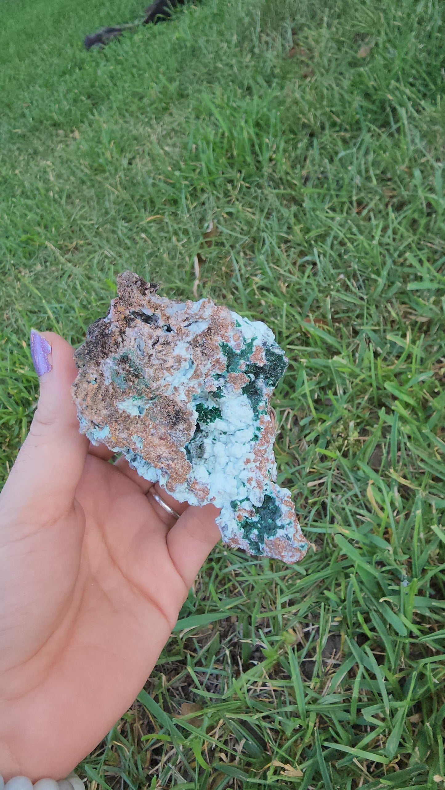 Druzy Chrysocolla Malachite & Dolomite Specimen