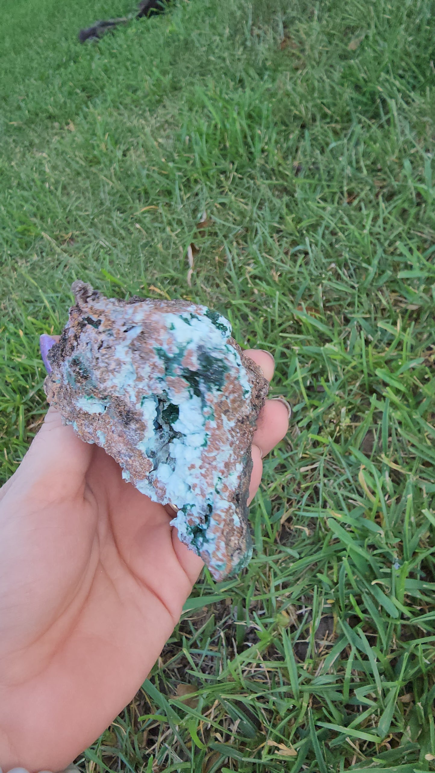 Druzy Chrysocolla Malachite & Dolomite Specimen