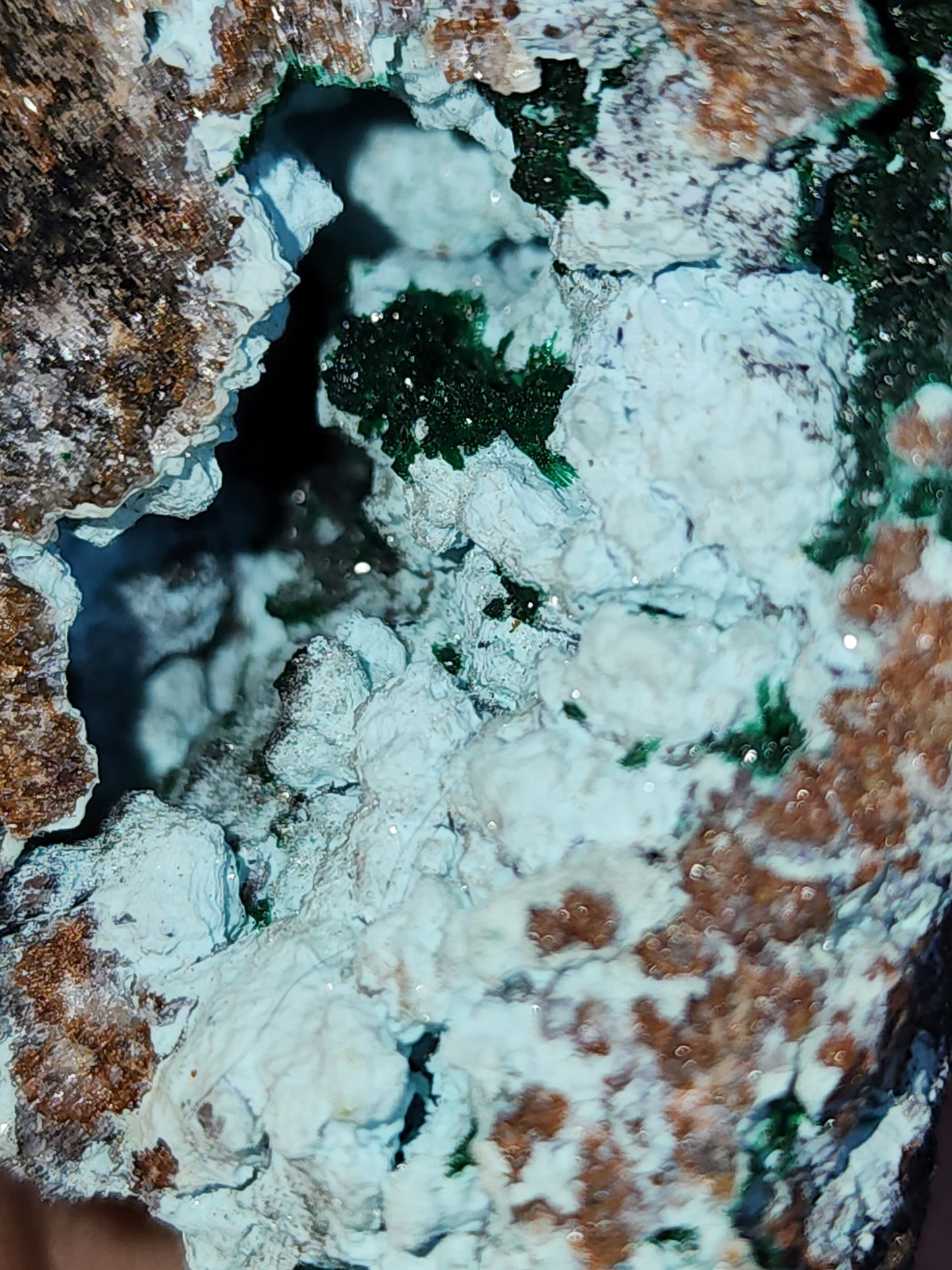 Druzy Chrysocolla Malachite & Dolomite Specimen
