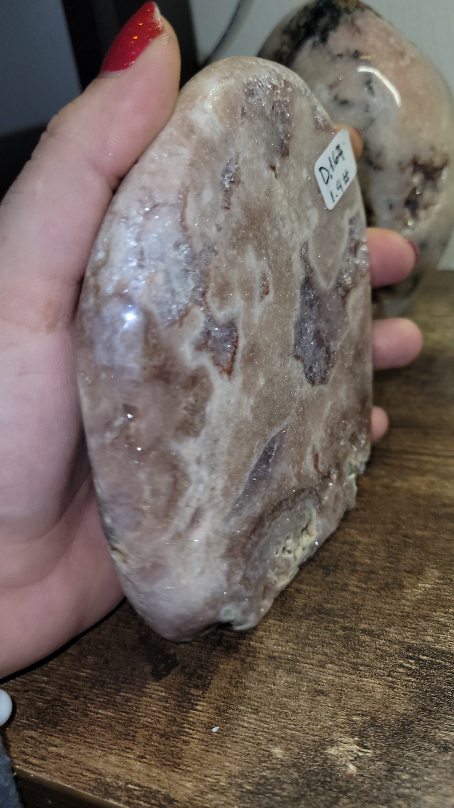 Pink amethyst freeform