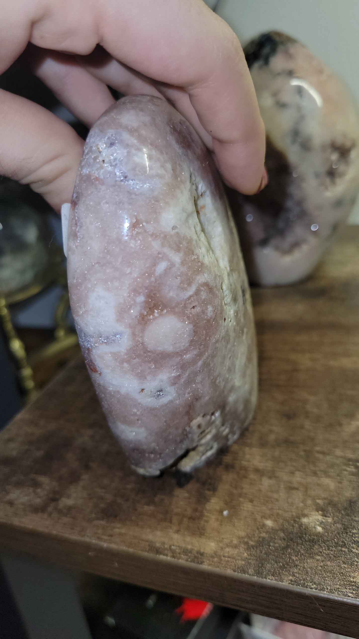 Pink amethyst freeform