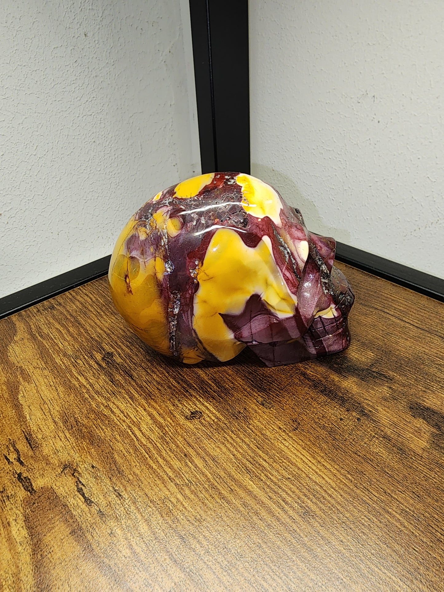 Mookaite Jasper crystal skull