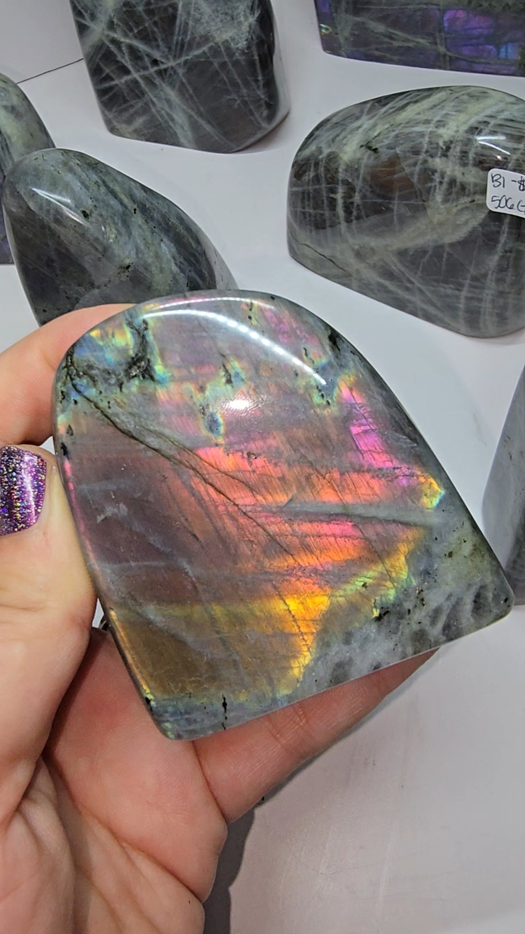 purple labradorite from Madagascar
