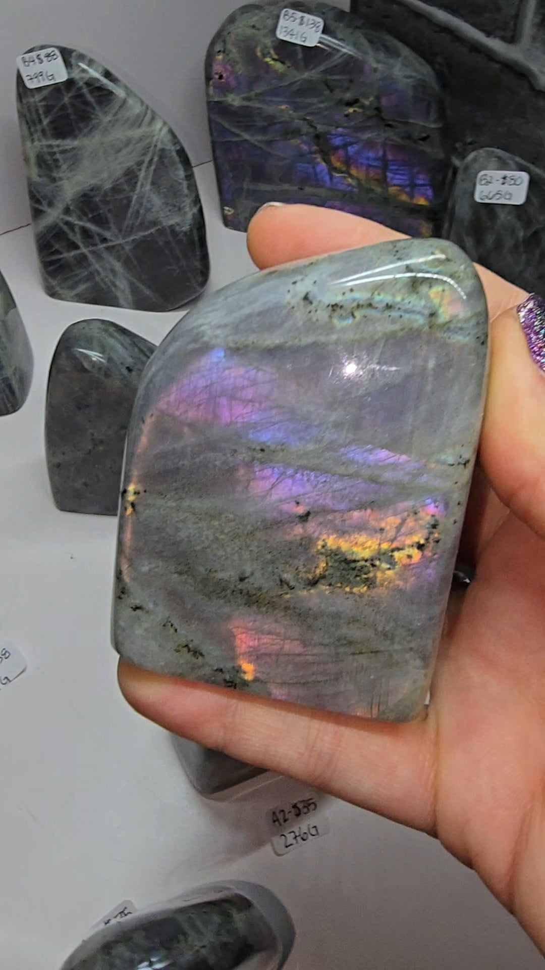 purple labradorite from Madagascar