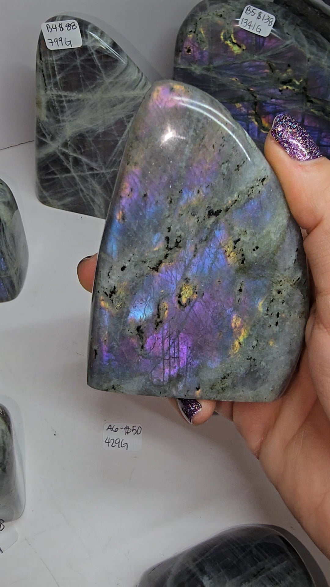 purple labradorite from Madagascar
