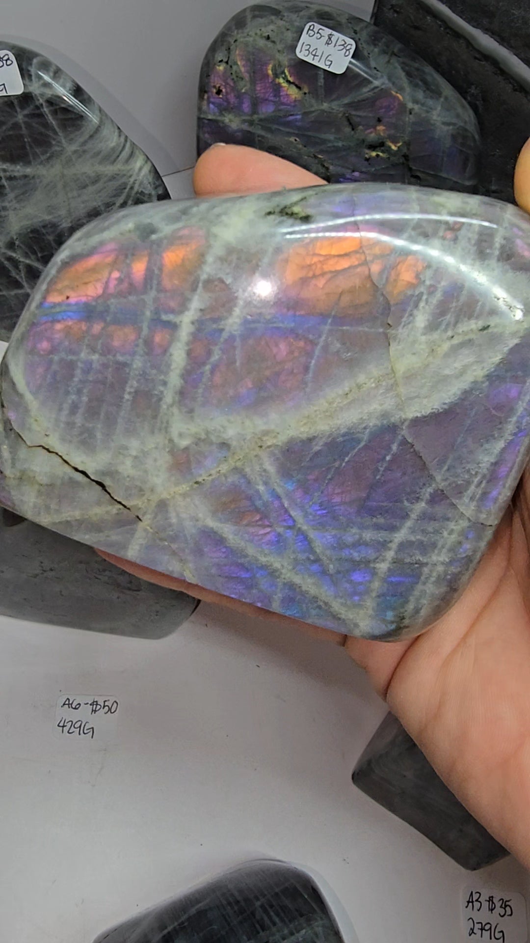 purple labradorite from Madagascar