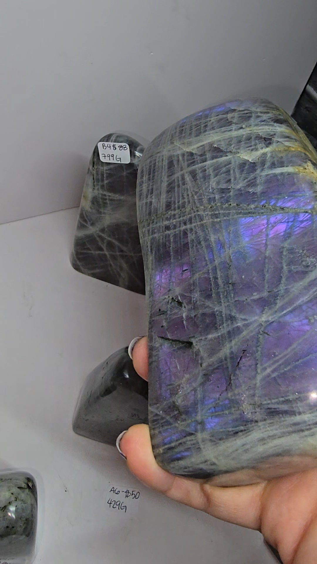 purple labradorite from Madagascar