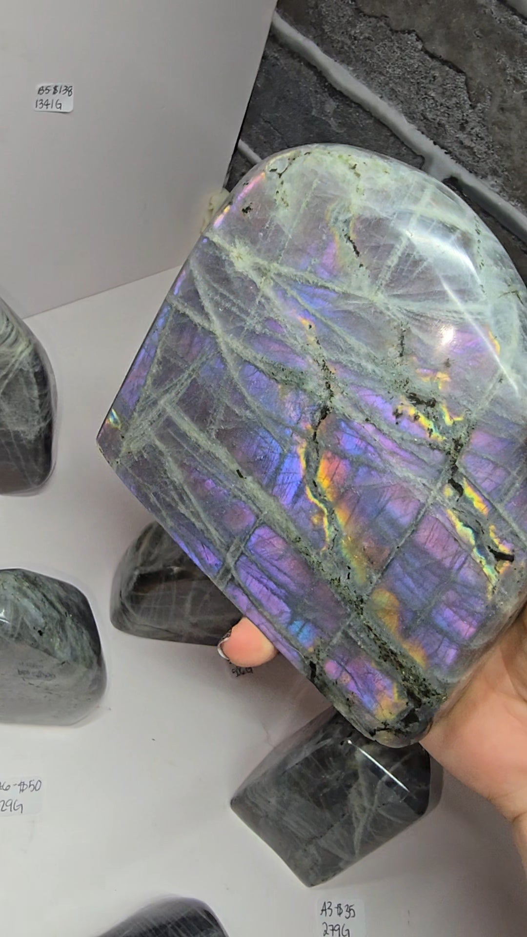 purple labradorite from Madagascar