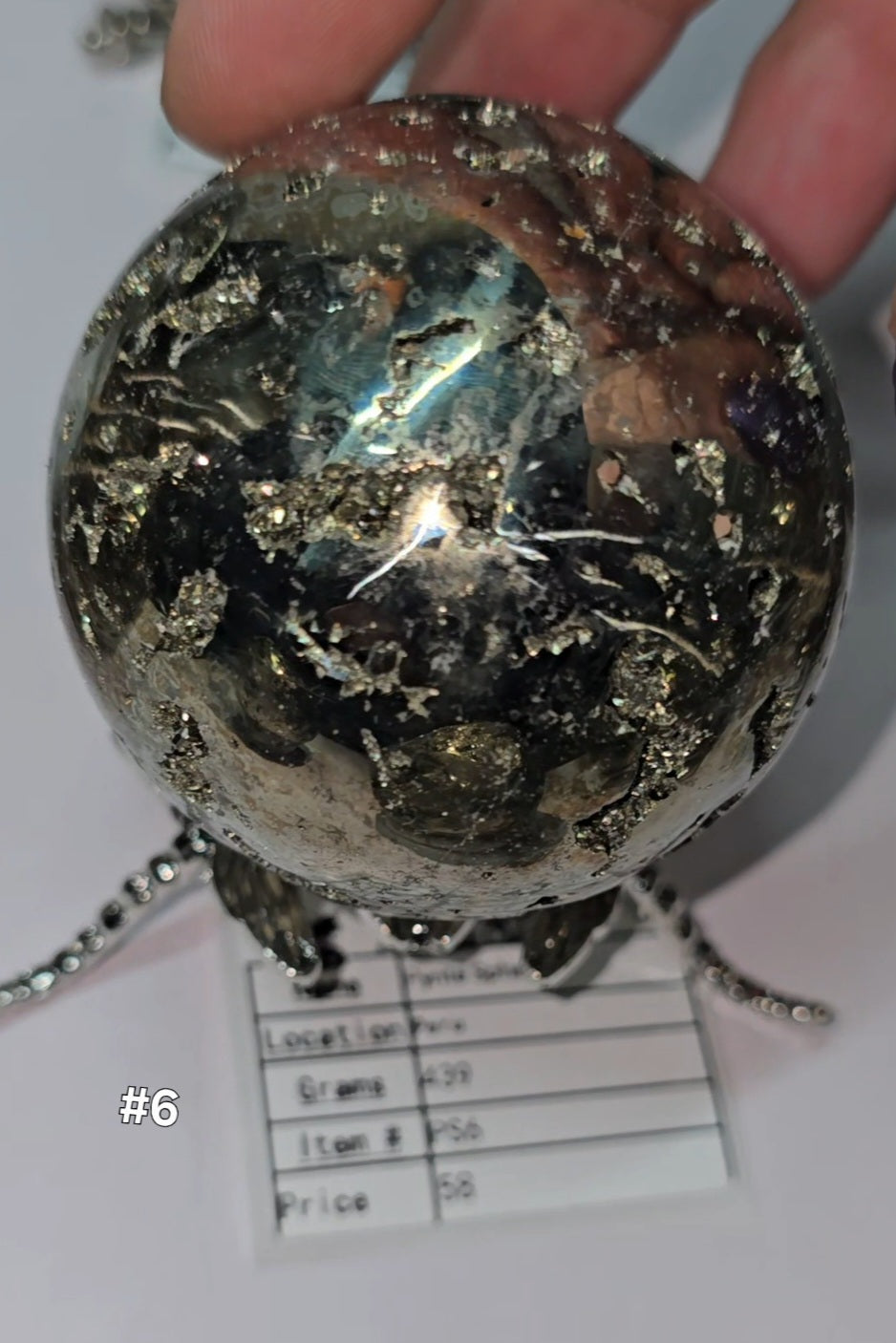 Pyrite spheres