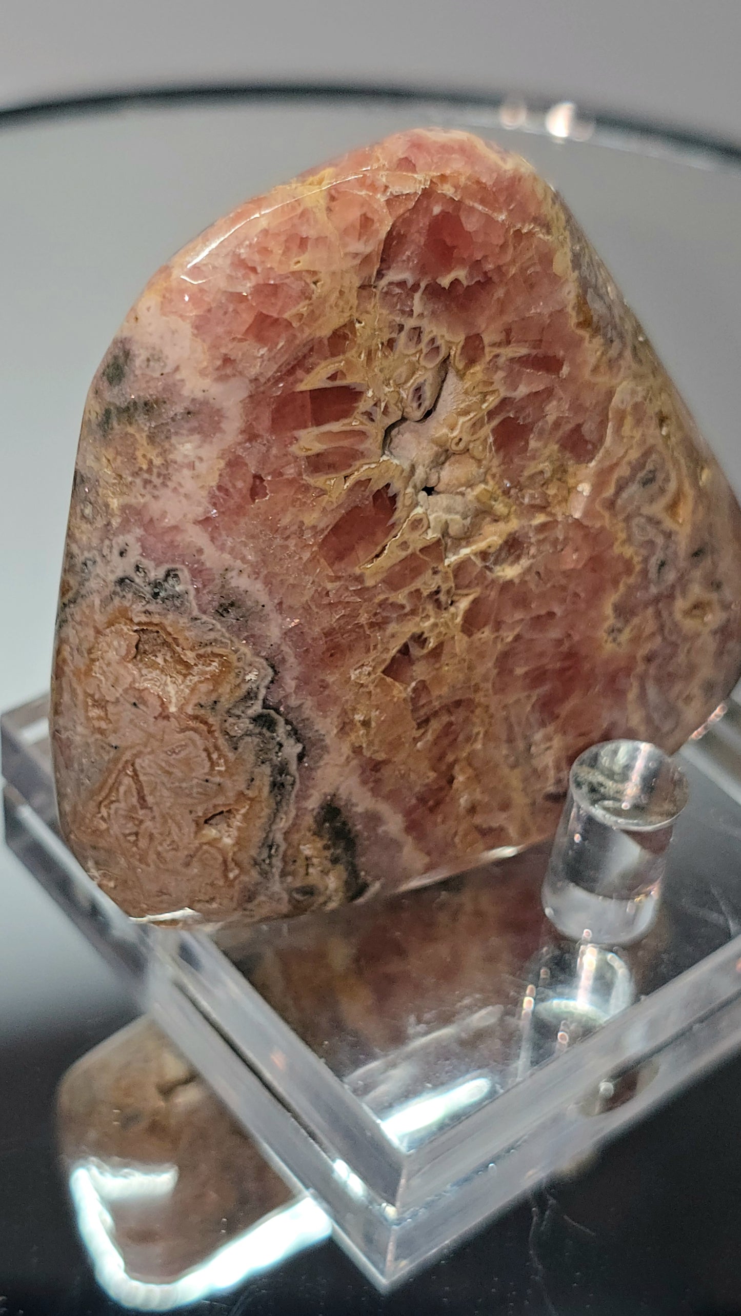 fully polished rhodochrosite