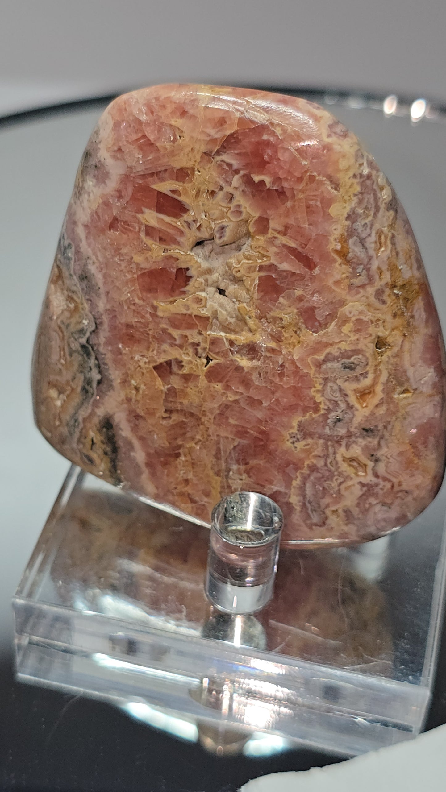 fully polished rhodochrosite