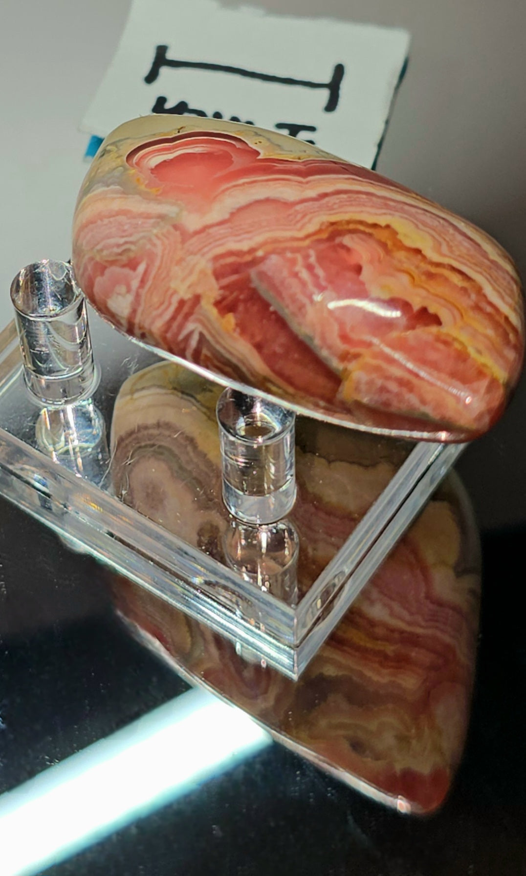 fully polished rhodochrosite