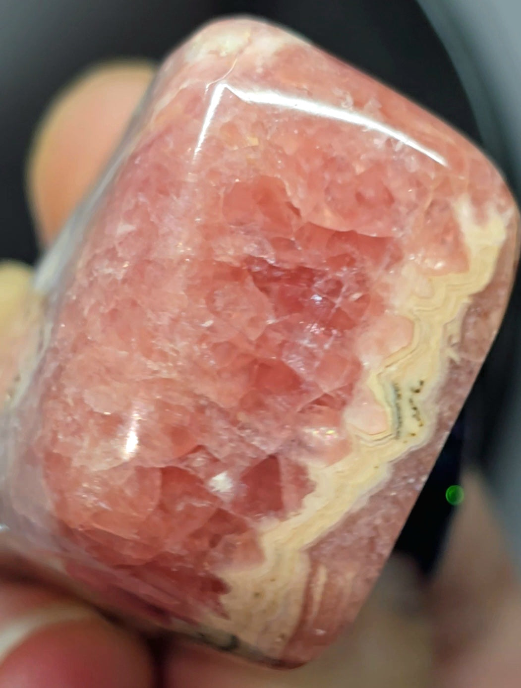 fully polished rhodochrosite