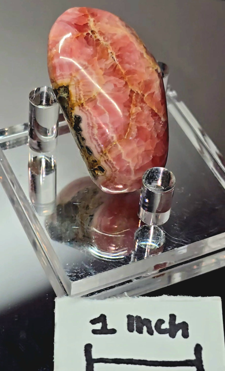 fully polished rhodochrosite