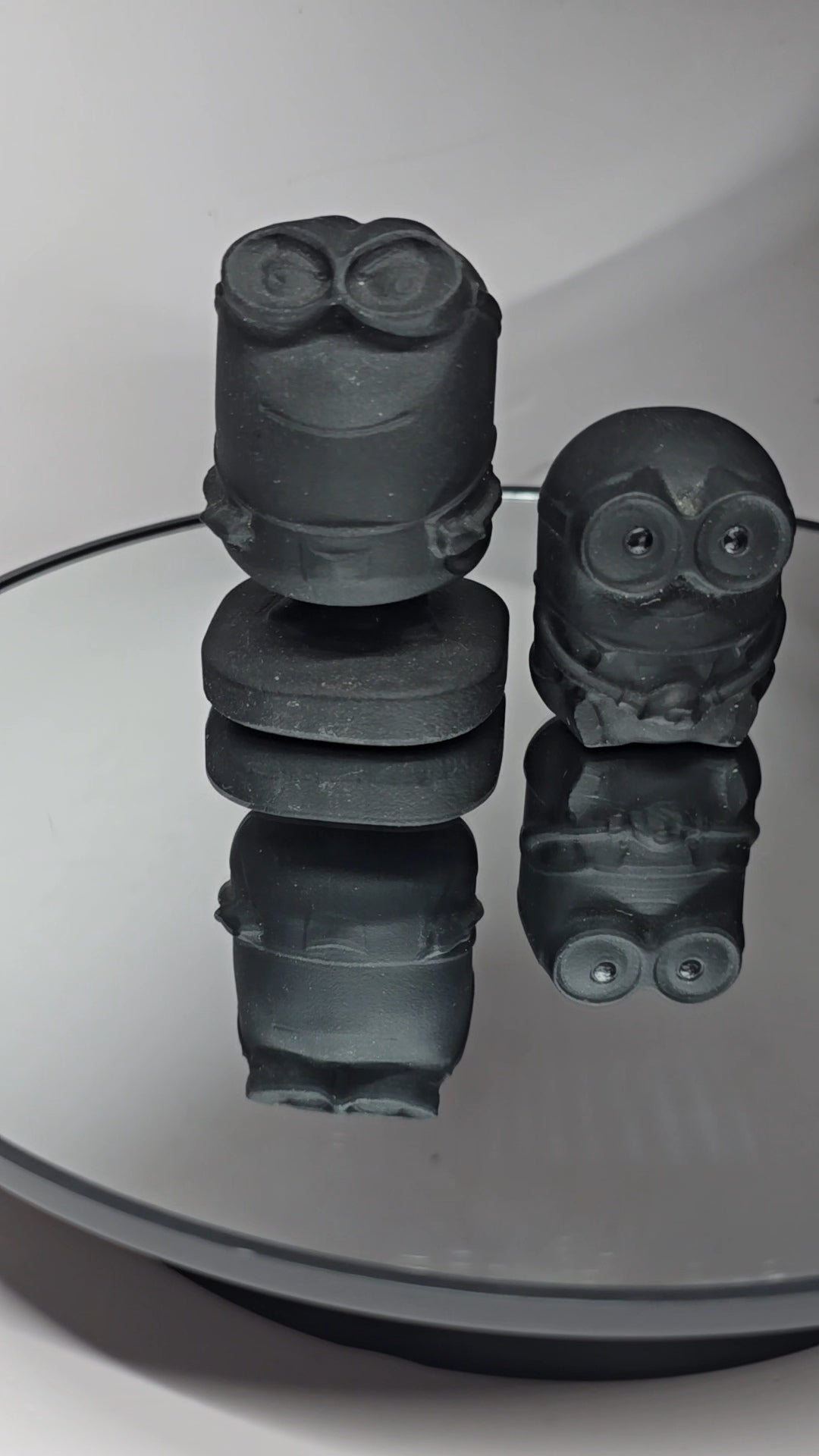 Obsidian crystal carving movie character