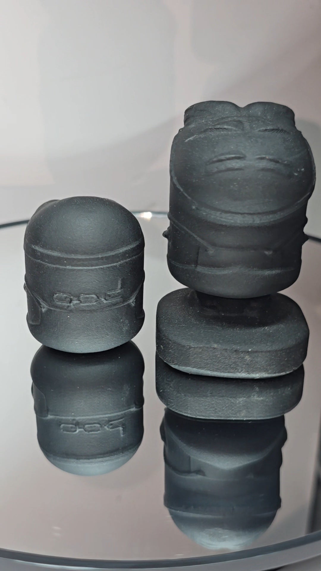 Obsidian crystal carving movie character