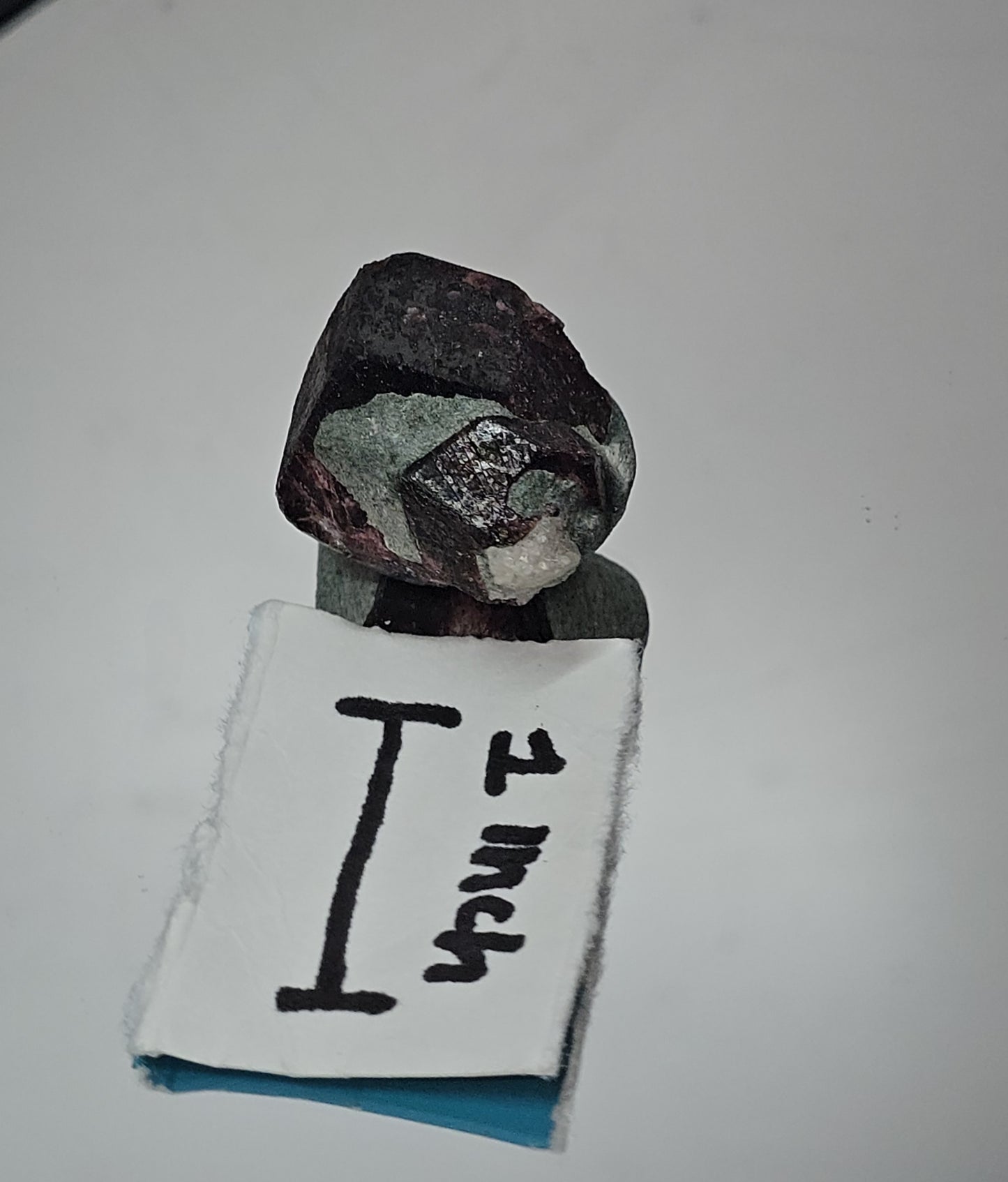 Red pyrope garnet in fuchsite From Zimbabwe