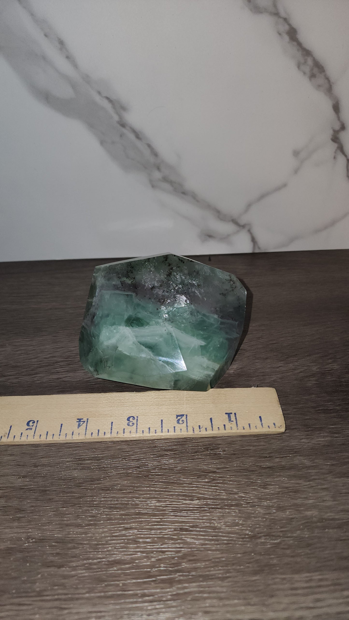 Dendritic fluorite with rainbows large