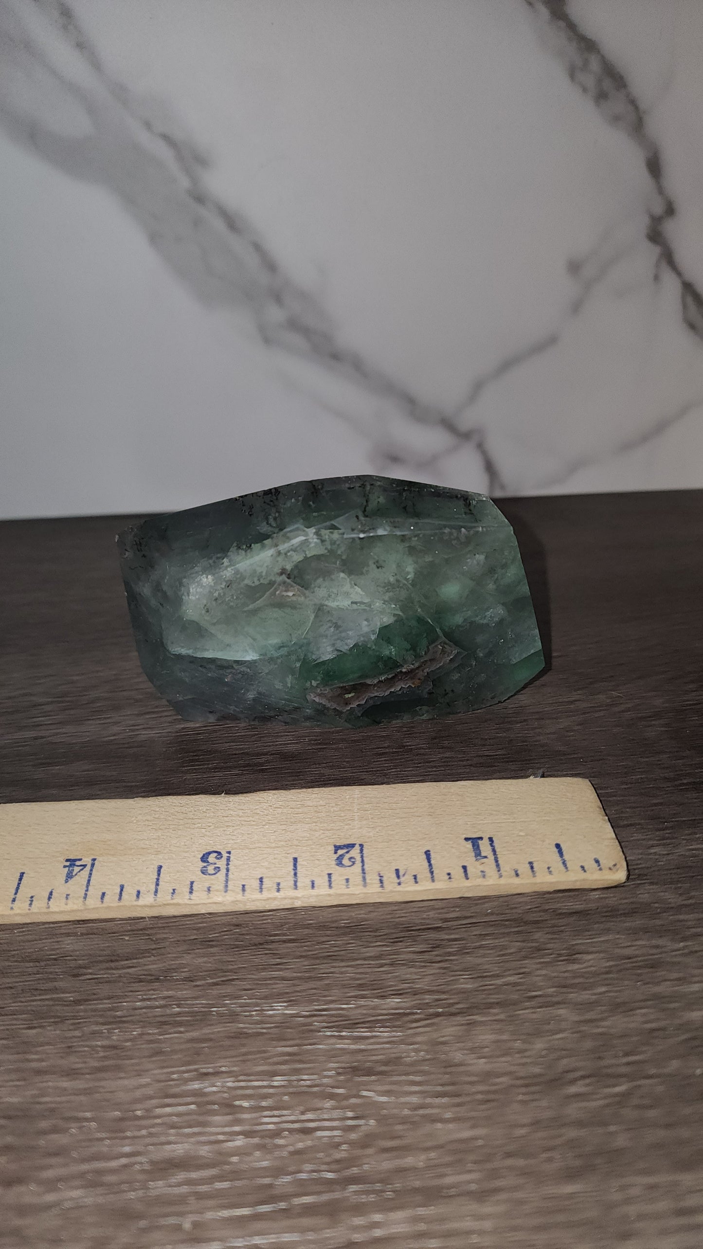 Dendritic fluorite with rainbows large