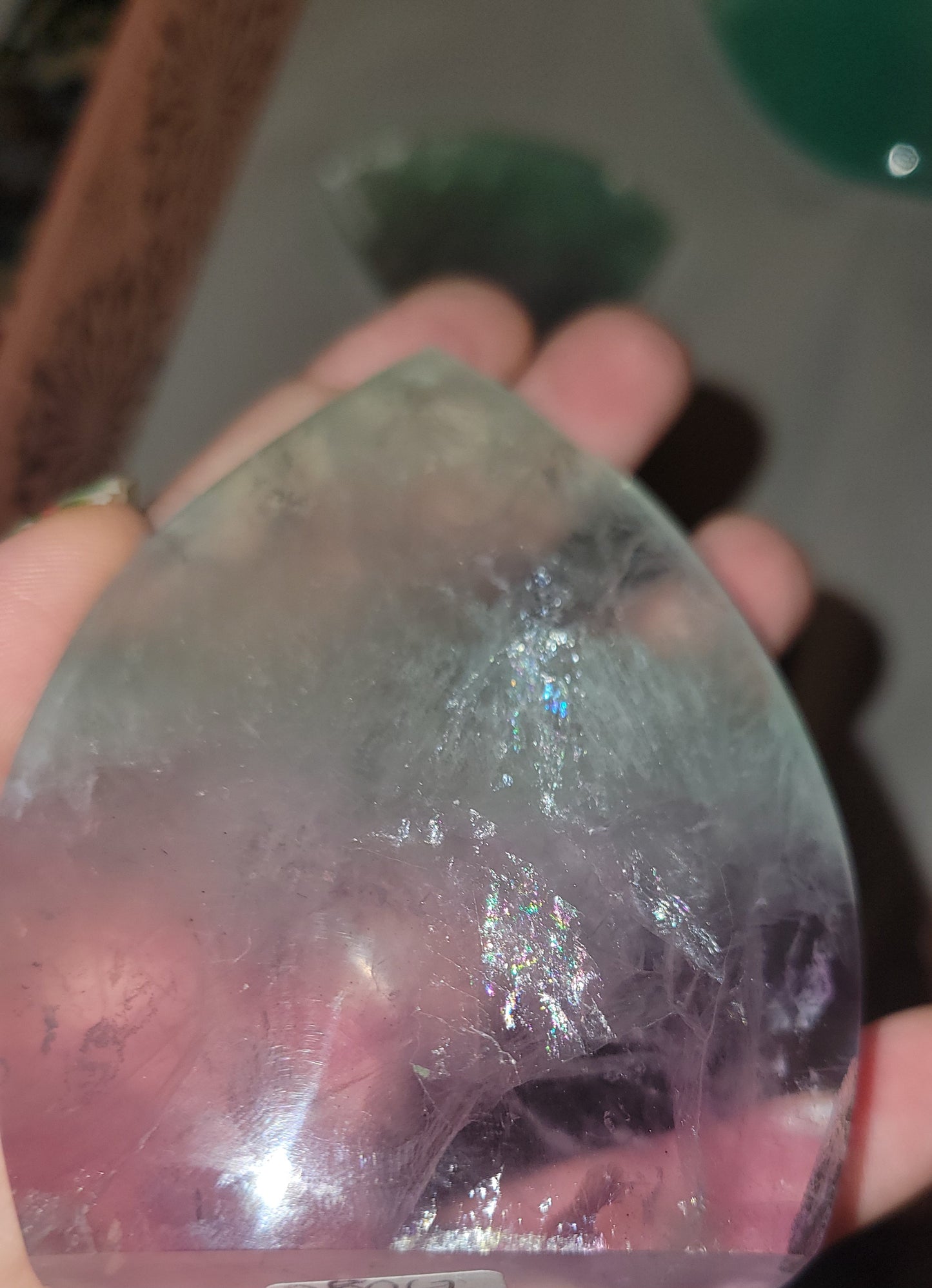 Fluorite polished free form 3
