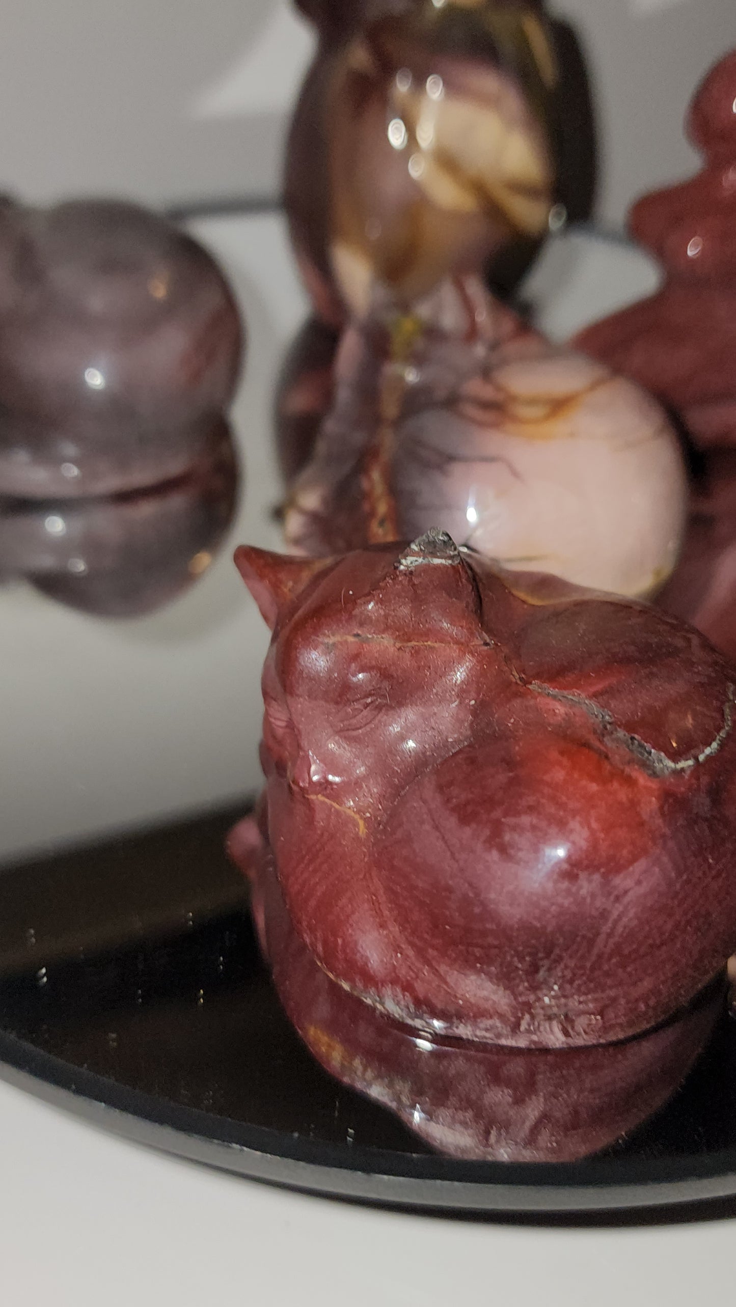 Mookaite carvings