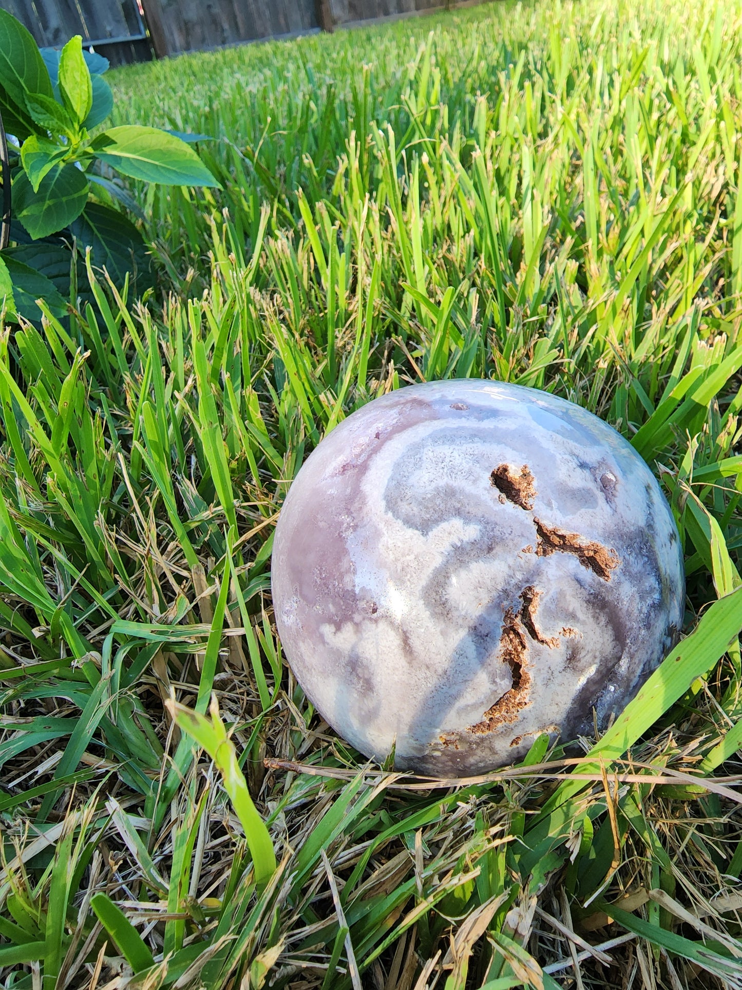Pink amethyst sphere xl