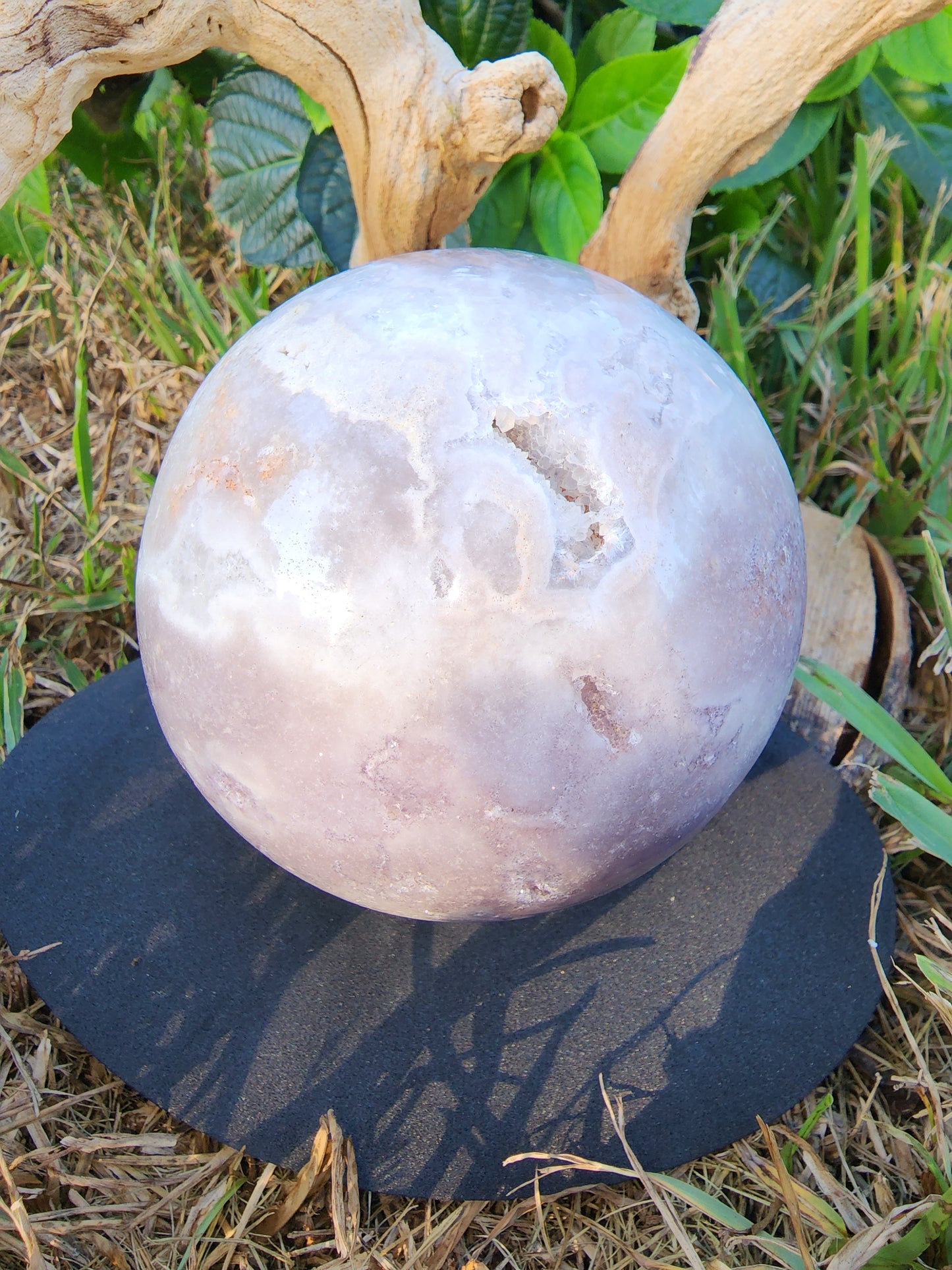 Pink amethyst sphere xl