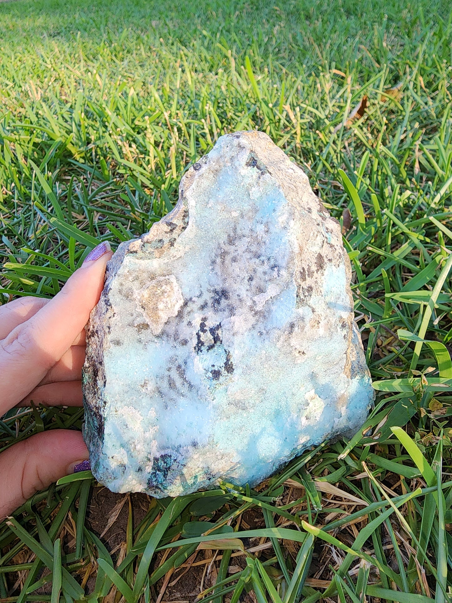 Druzy Chrysocolla Malachite & Dolomite Specimen