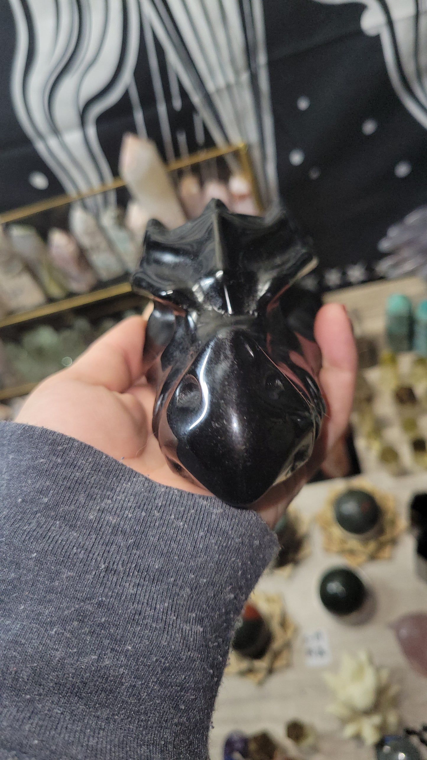 Obsidian Dragon skull