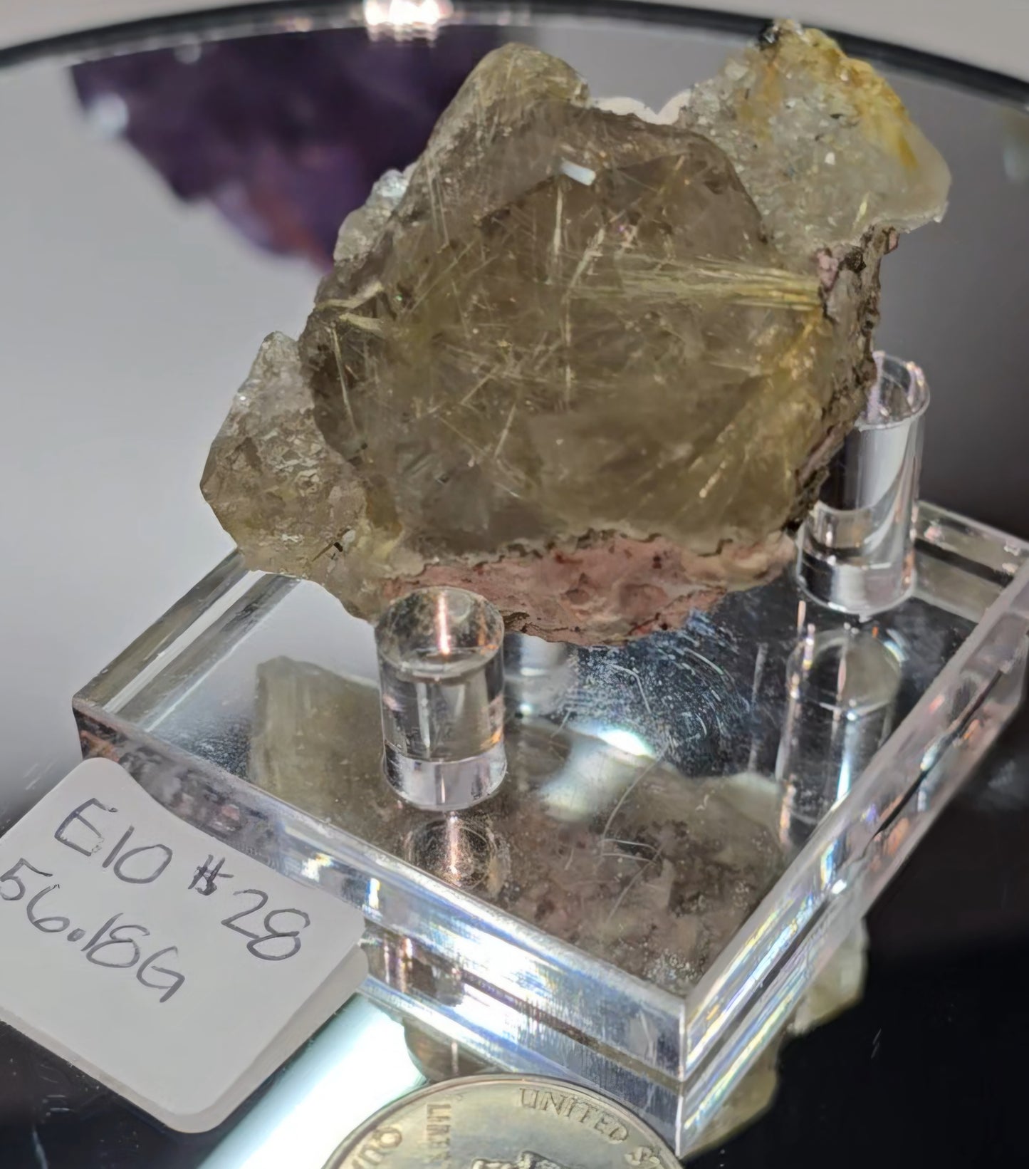 Rutilated quartz from brazil