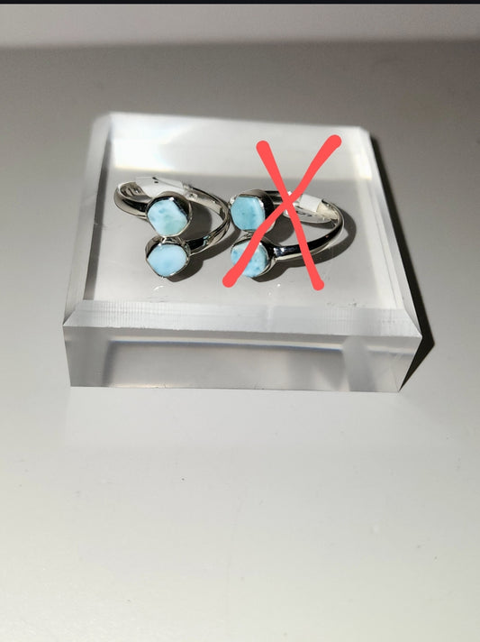 Larimar Handmade Rings