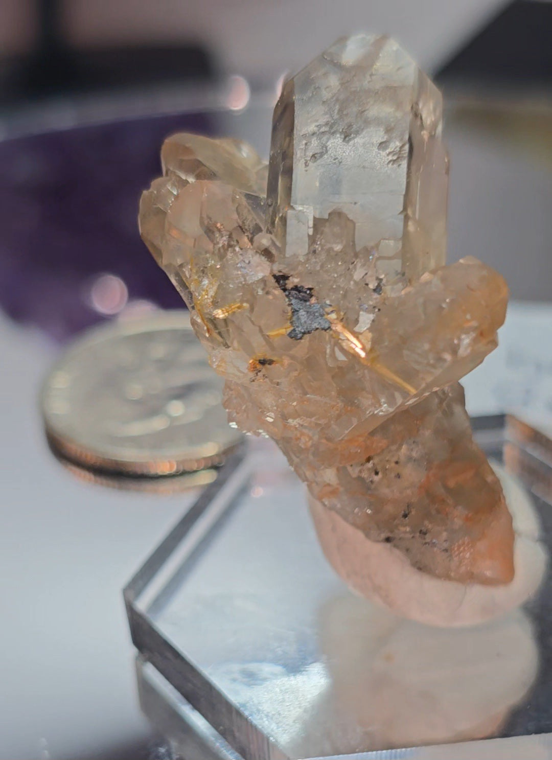 Rutilated quartz from brazil