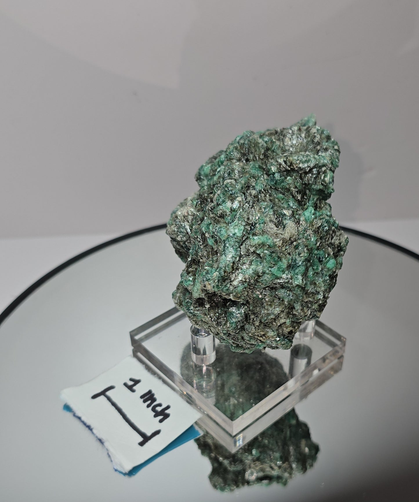 Emerald mica in matrix (chrome muscovite)from Mutoko, Zimbabwe