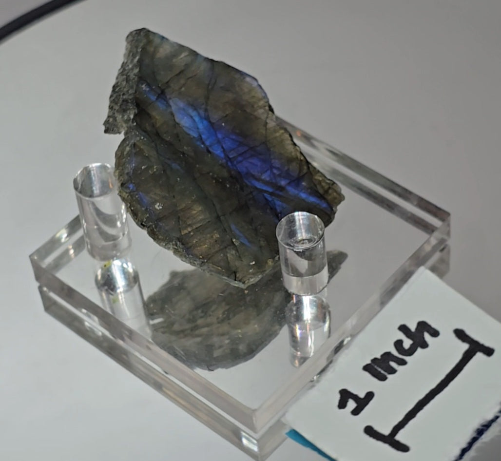 thin small labradorite slab from Madagascar