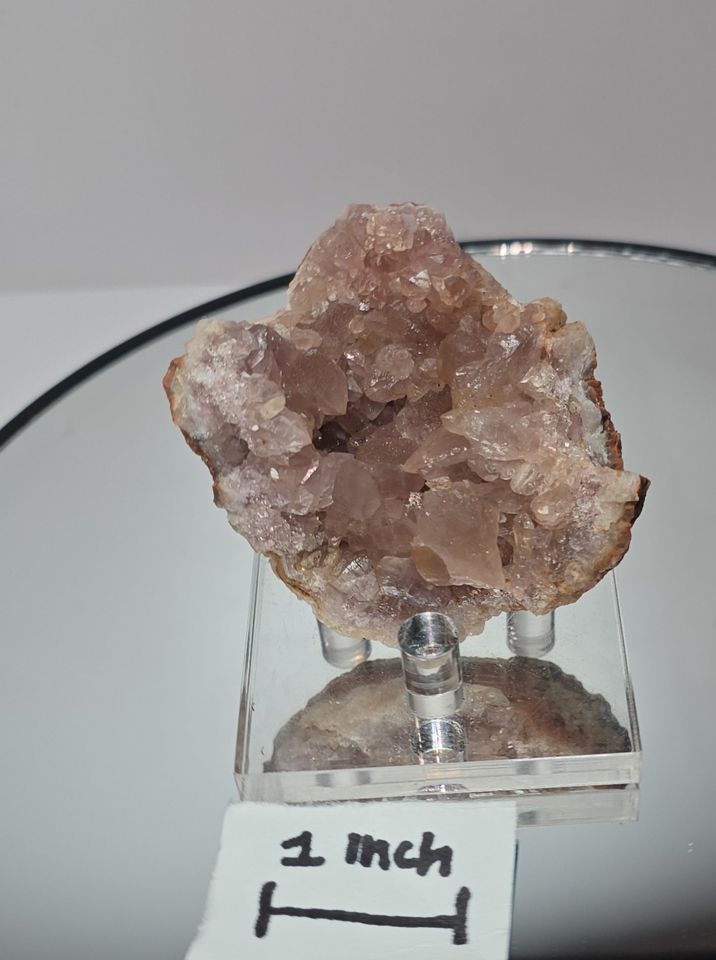Raw pink amethyst from Argentina. geode