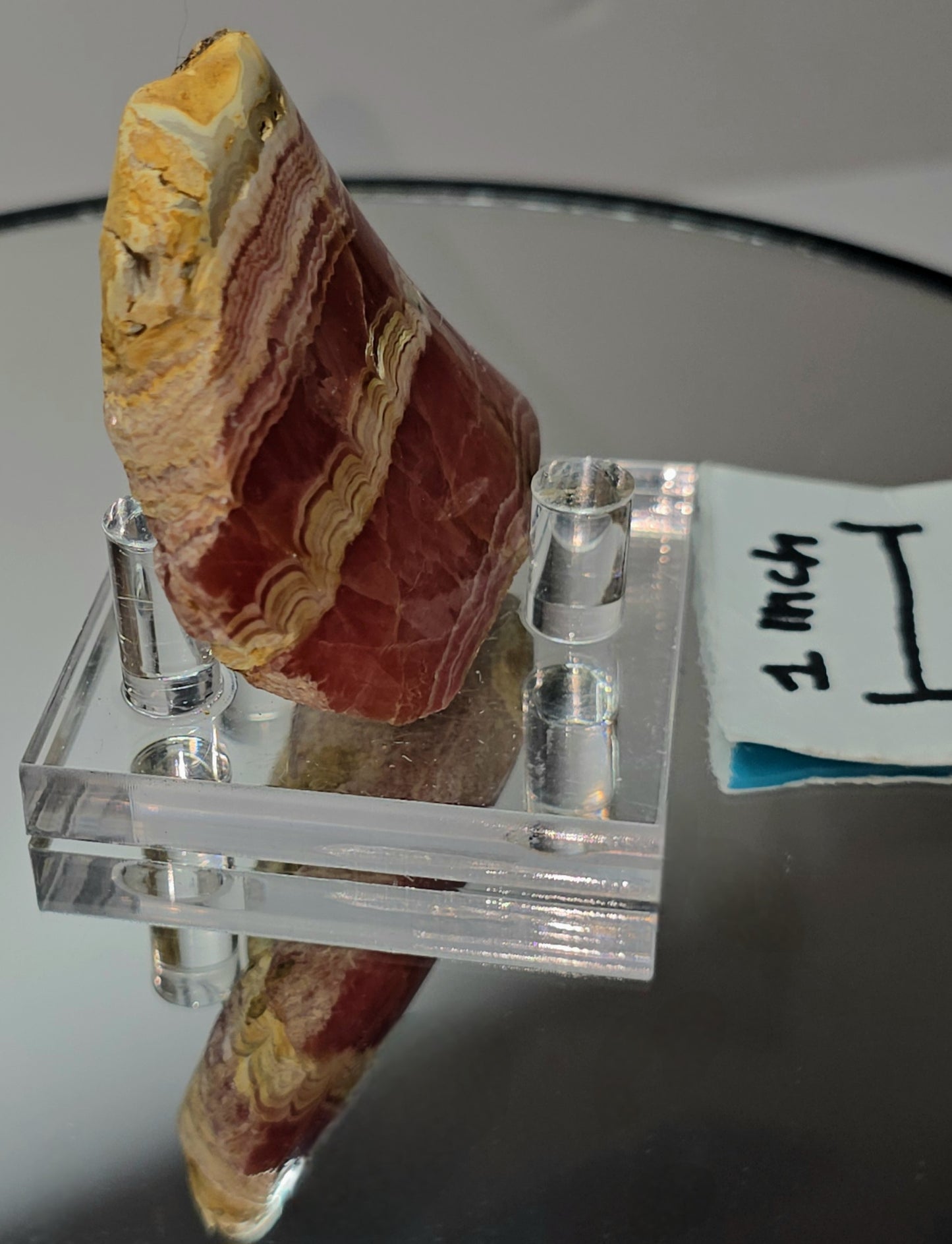 rhodochrosite one-sided polished from Argentina