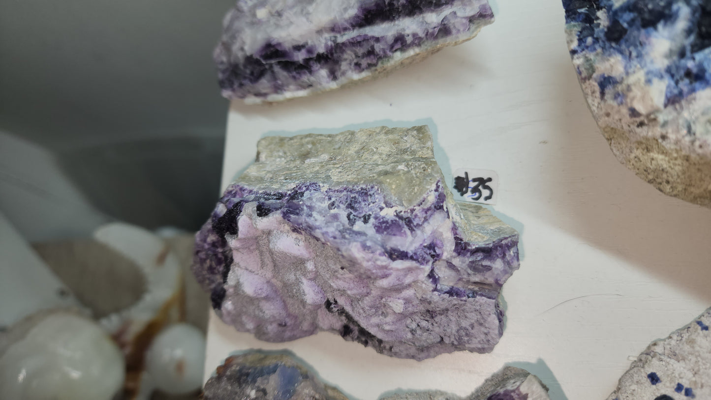 Purple sugar fluorite