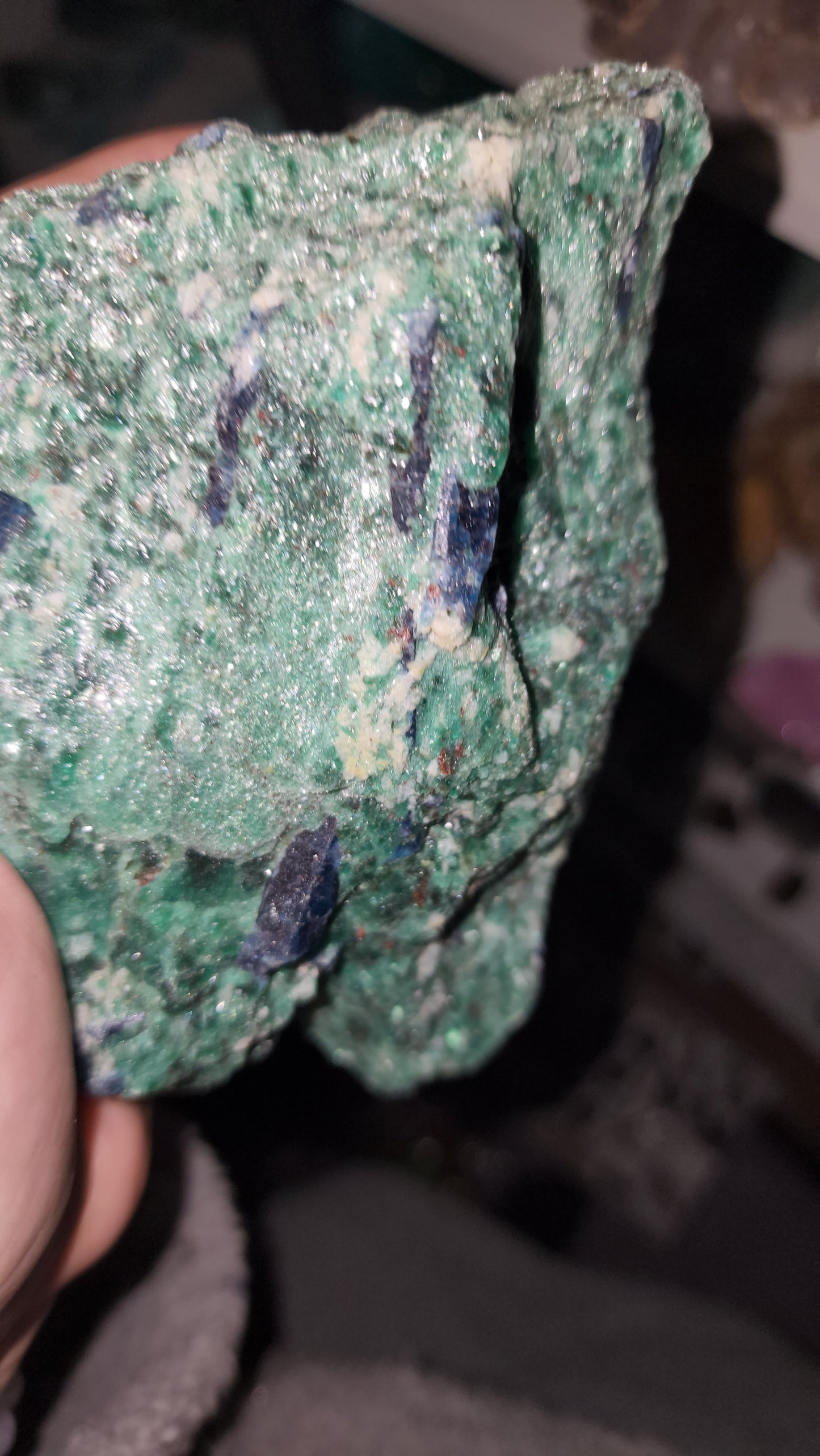 Blue kynite in fushite specimen #3