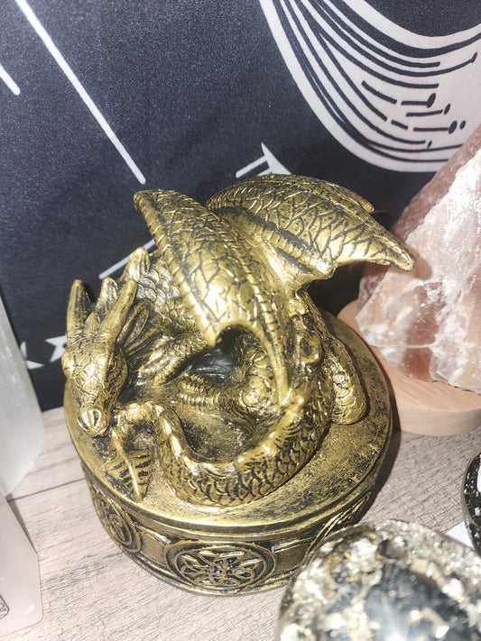 Round dragon box - box only