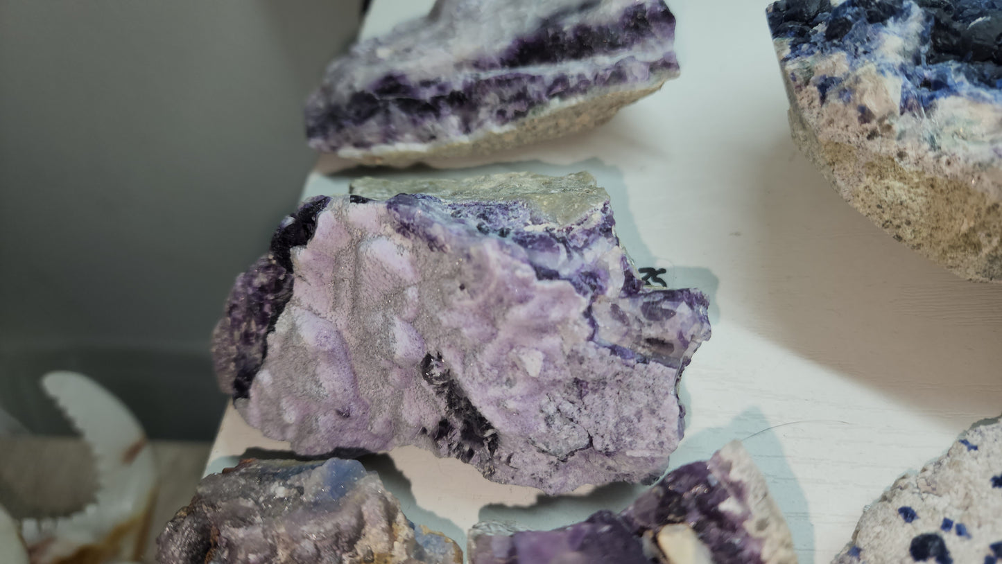 Purple sugar fluorite