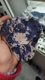 Blue "blueberry" Fluorite on Quartz