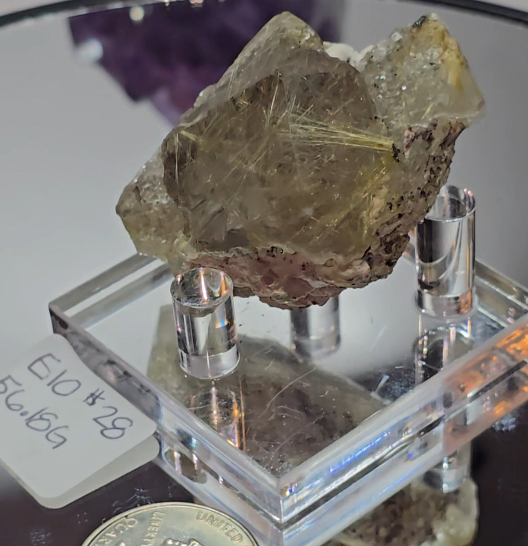 Rutilated quartz from brazil